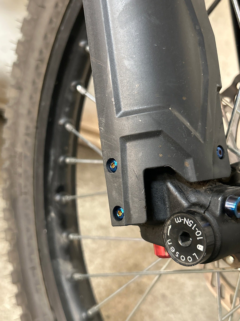 Eride pro ss Forkguard Titanium Bolts (6 pieces)