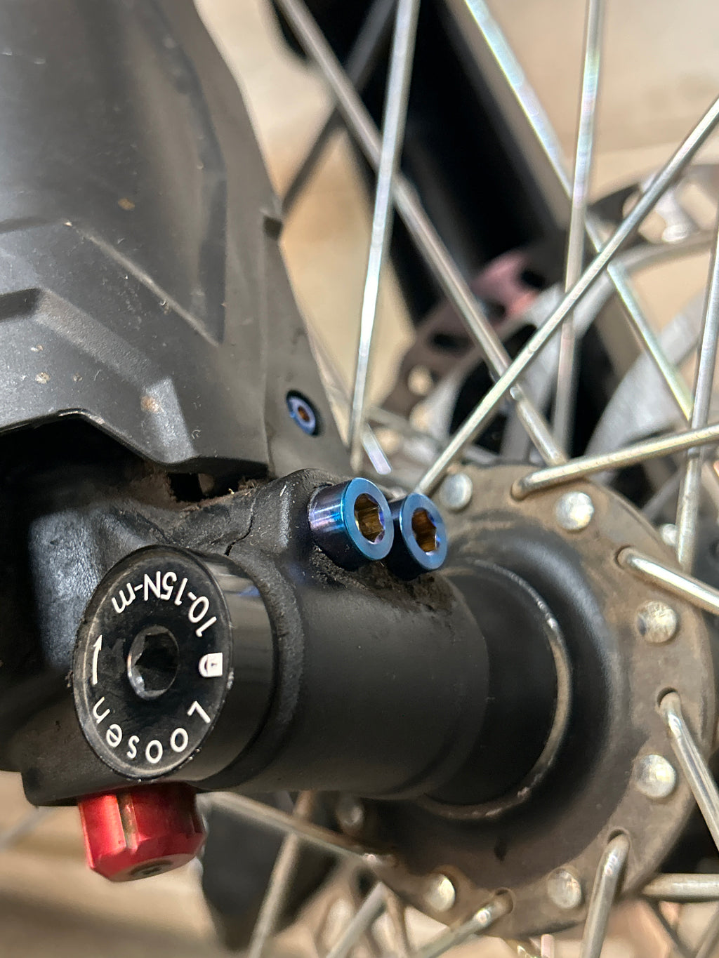 Eride pro ss Axle Pinch Titanium Bolts (4 pieces)