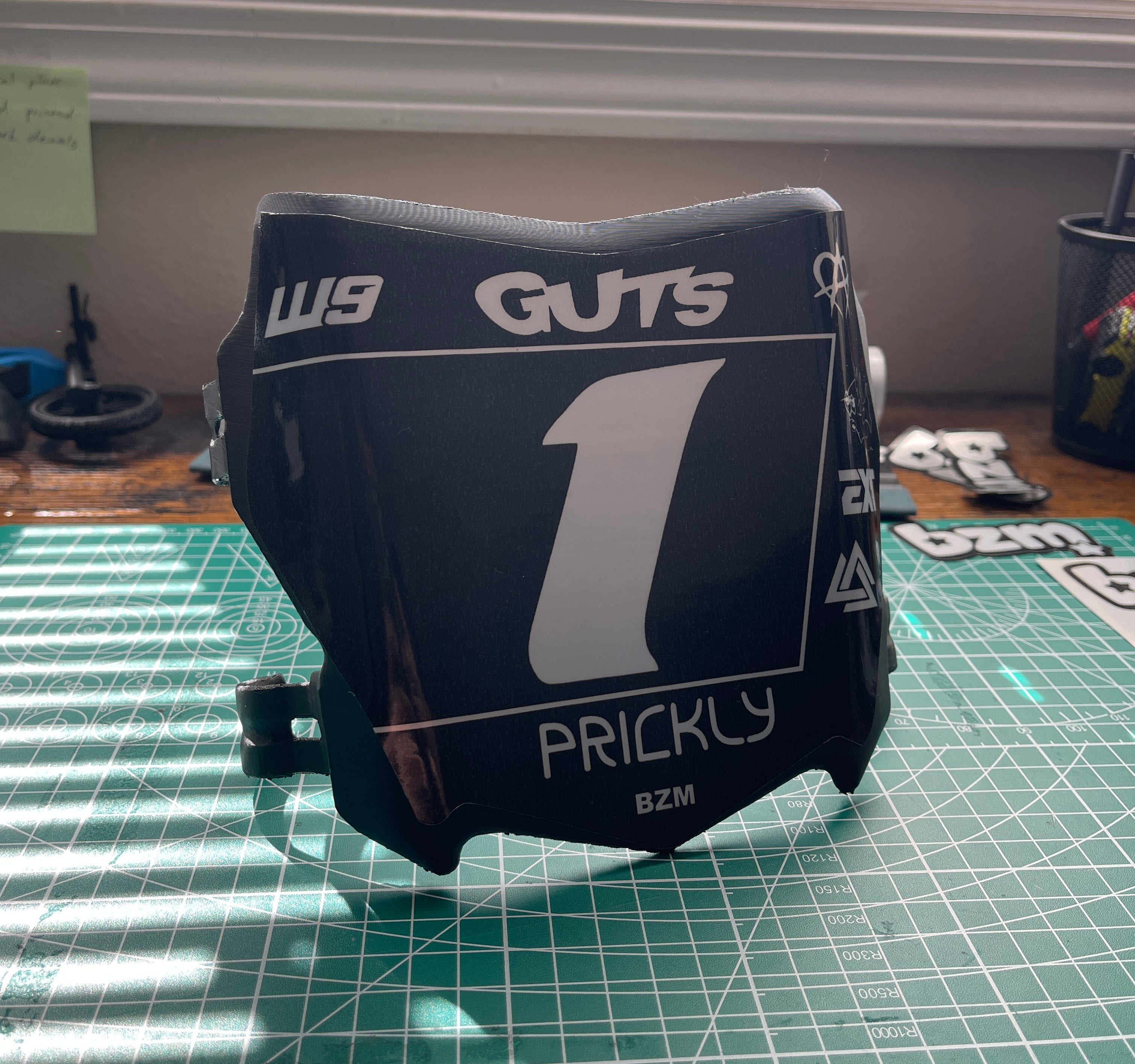 3D printed plate and Decal