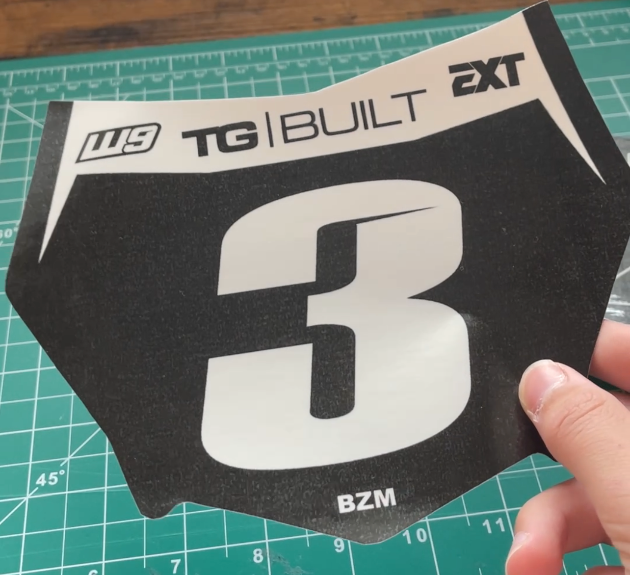 Motocutz Plate Decal