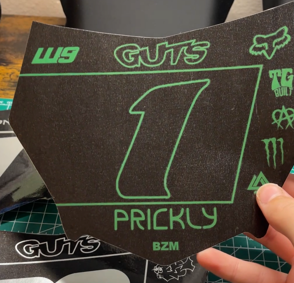 Motocutz Plate Decal