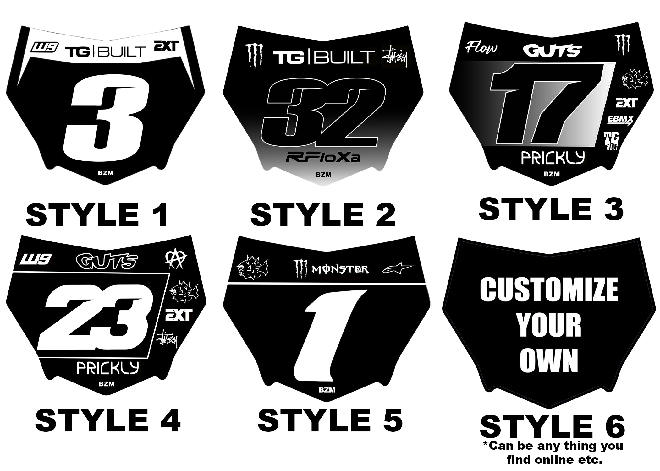 Motocutz Plate Decal
